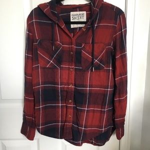 Plaid Garage button-up shirt